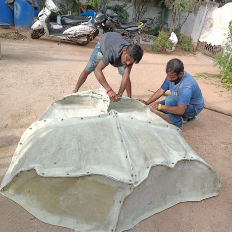 Customised Fibreglass sculpture of an animated character.