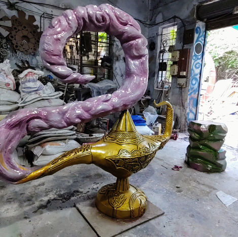 Customised Fibreglass sculpture of an animated character.