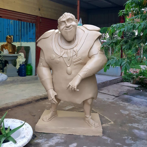 Customised Fibreglass sculpture of an animated character.