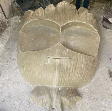 Customised Fibreglass sculpture of an animated character.