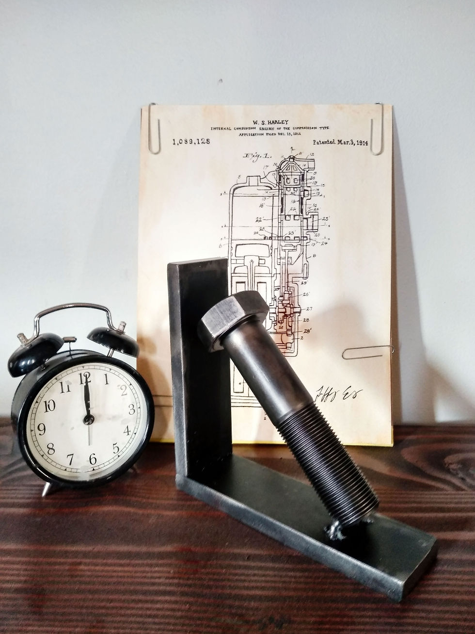 Thumbnail: "Bolted" bookends or shelf brackets