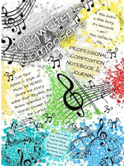 Songwriter journal colorful
