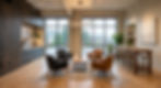 Updated commercial interior with modern finishes, lighting, and flooring.