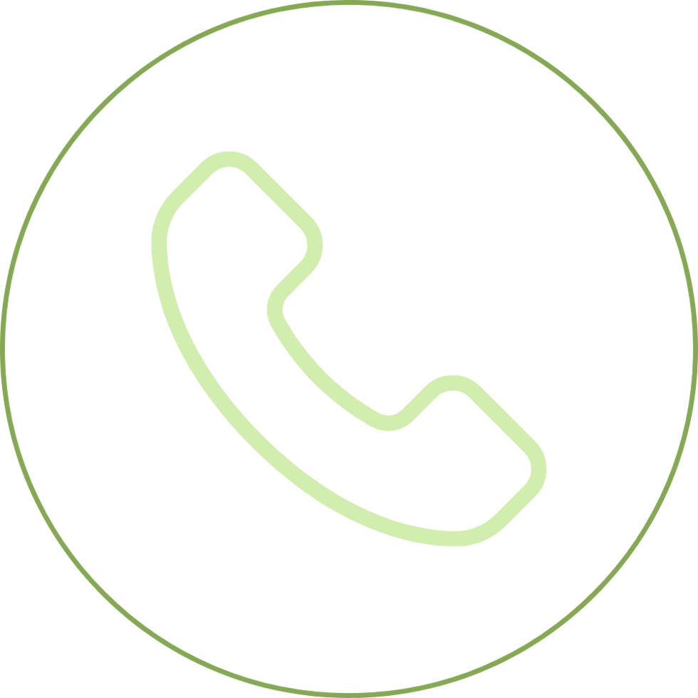 Phone handset icon for contact