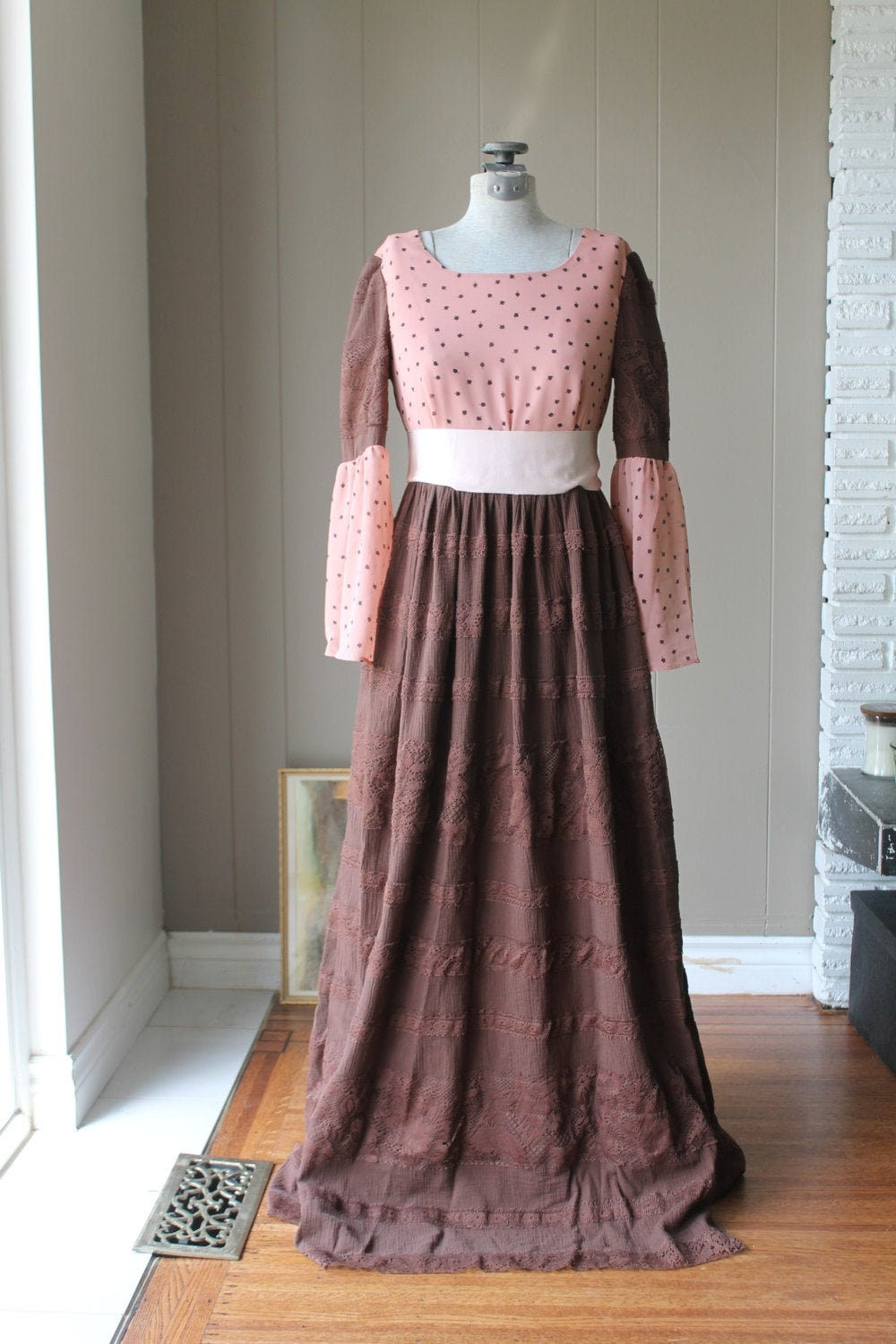 Renaissance Maxi Dress - Bohemian Maxi Dress - Wedding Dress - Victorian Dress -