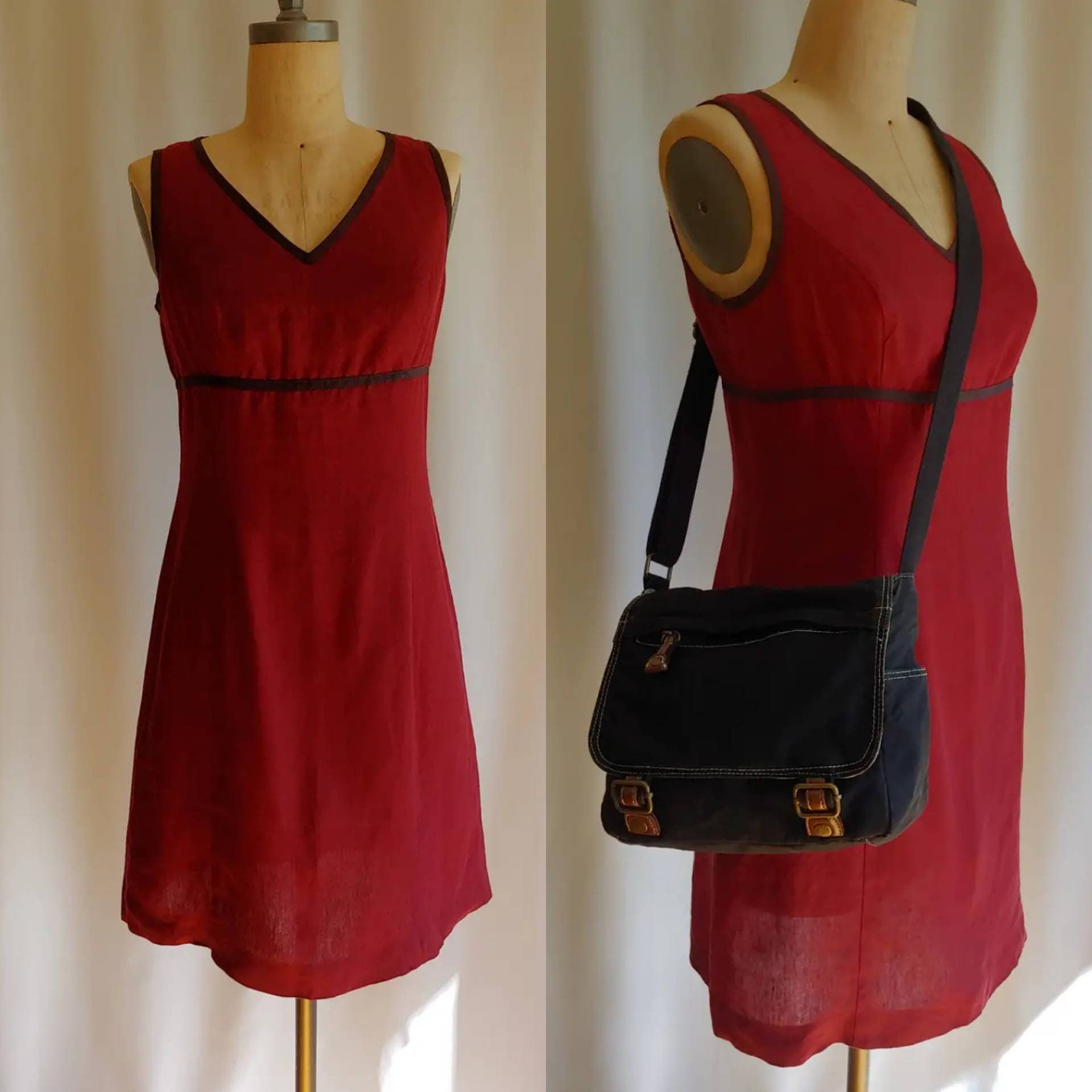 Vintage linen Cacharel dress US size 6