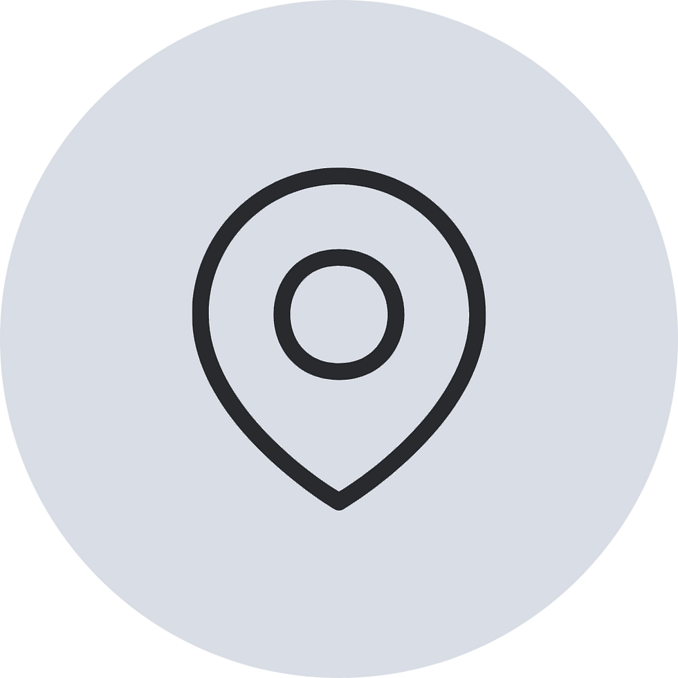 Location pin icon in a circle