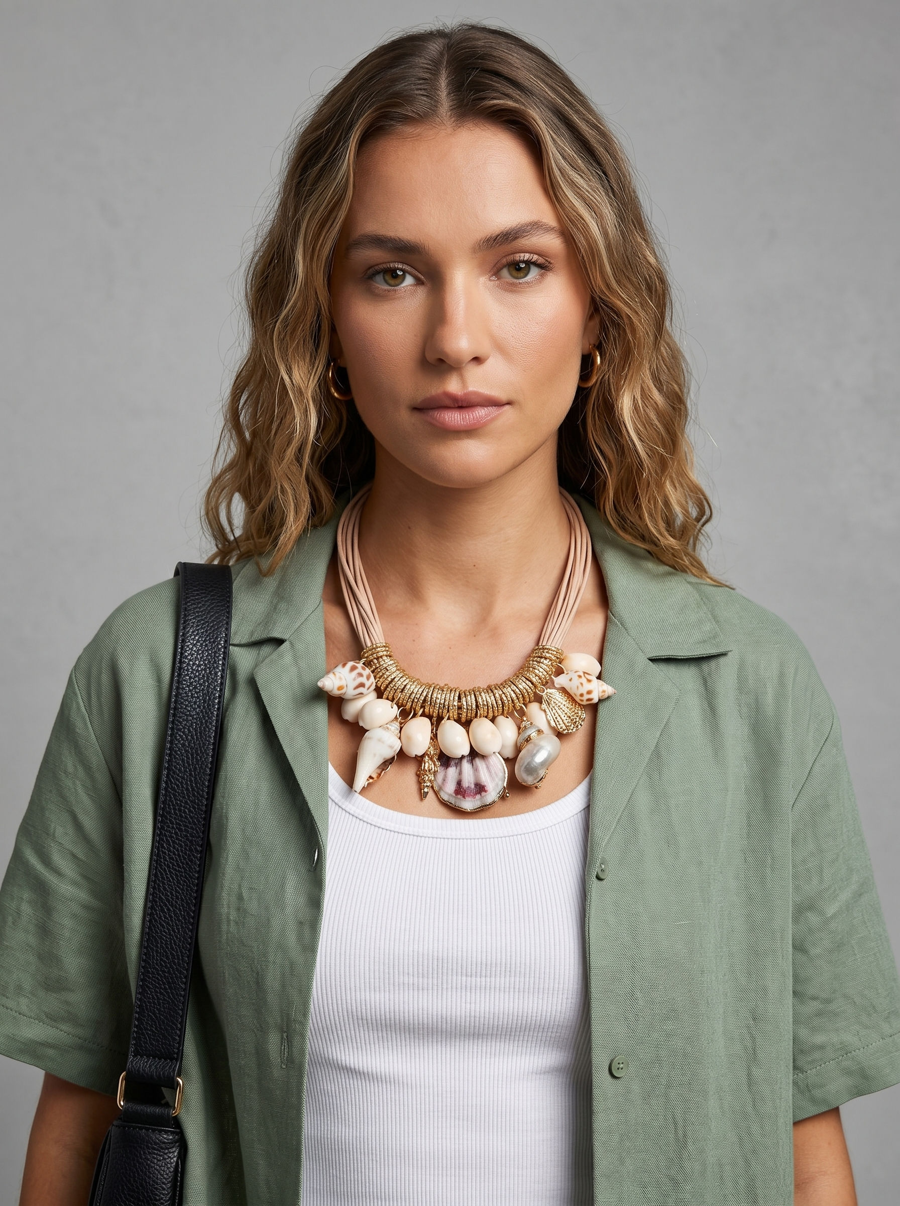 Stacked Tide Link Chunky Necklace