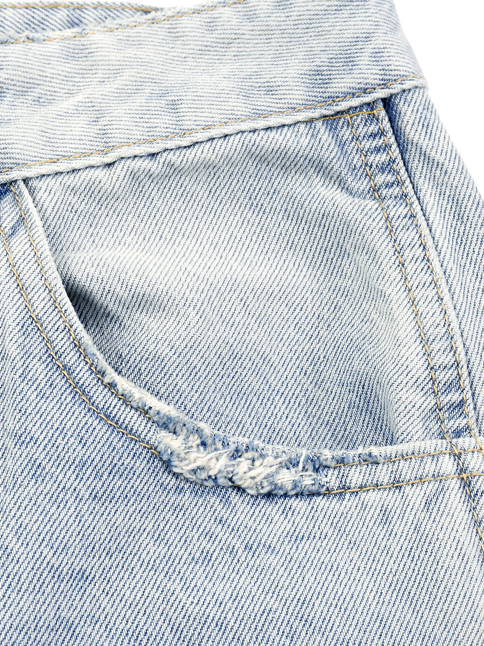 Thumbnail: YESHUA Men's Vintage Wash Sunfade Barrel Leg Jeans