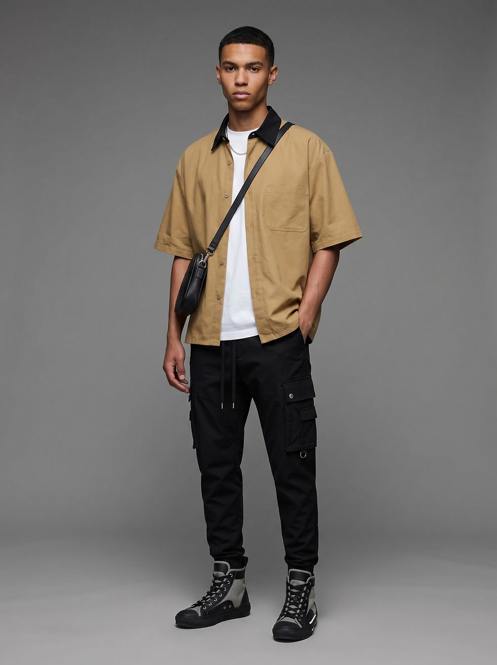 Unisex Color Block Short Sleeve Shirt