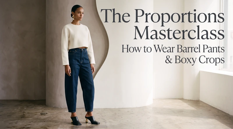 The Proportions Masterclass How to Wear Barrel Pants & Boxy Crops