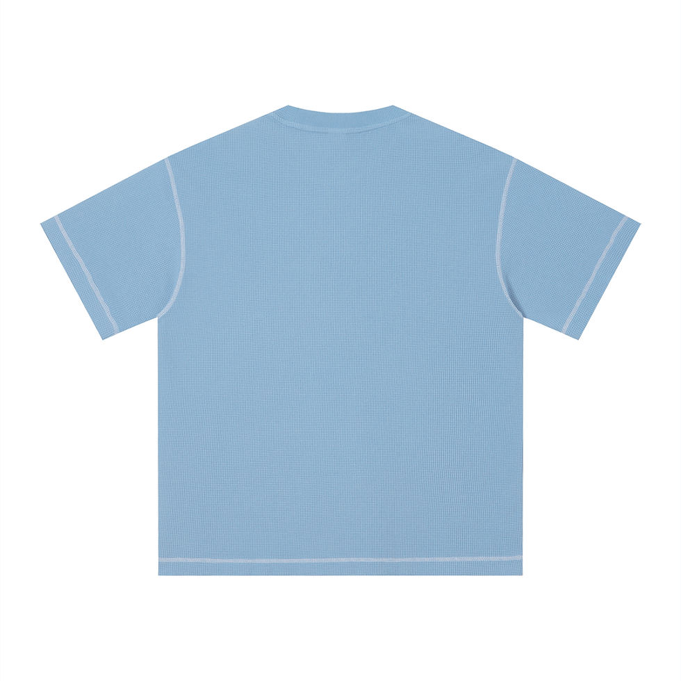 Thumbnail: YESHUA Unisex Sunfade Waffle Boxy T-Shirt