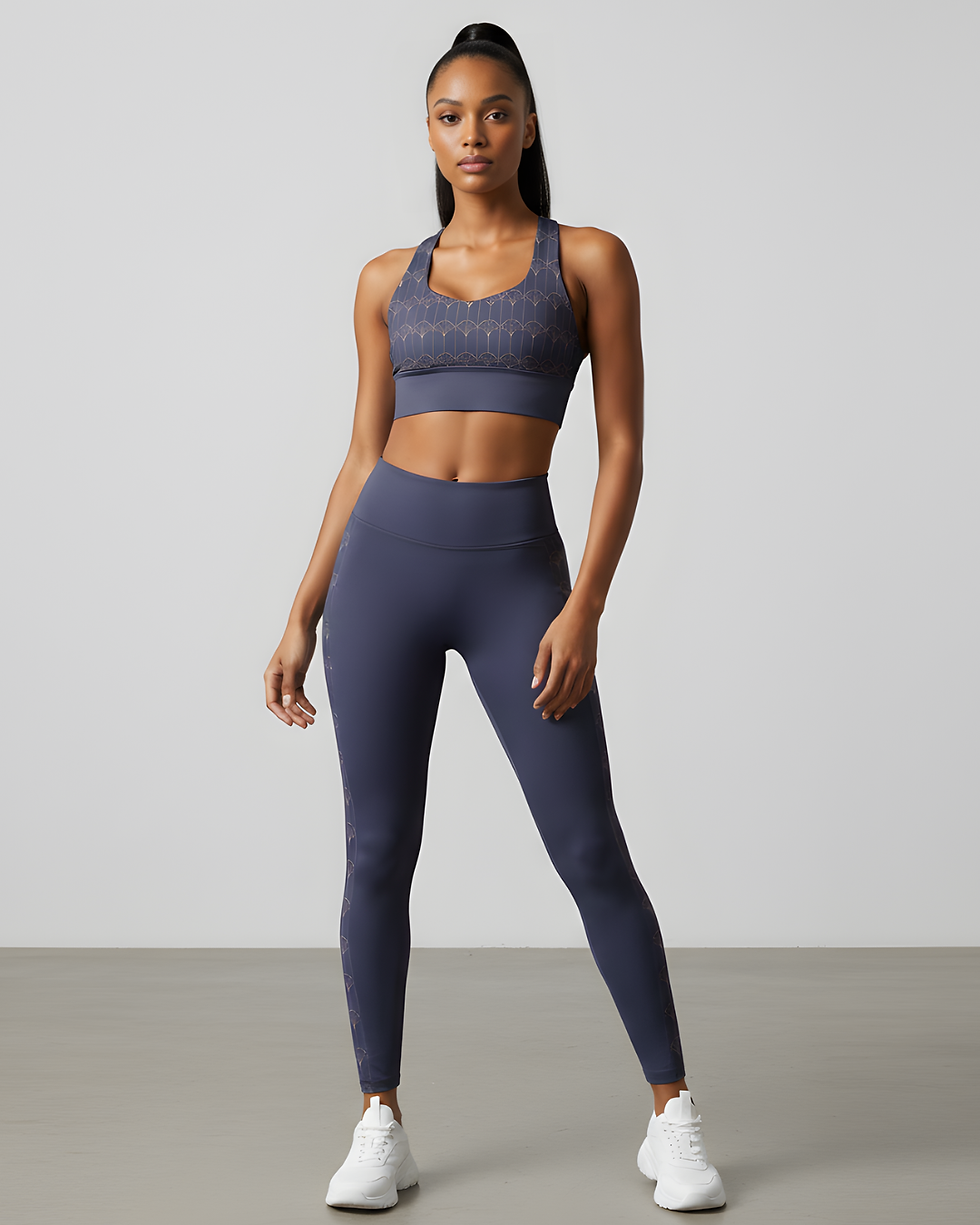 Empire Palms Longline Sports Bra