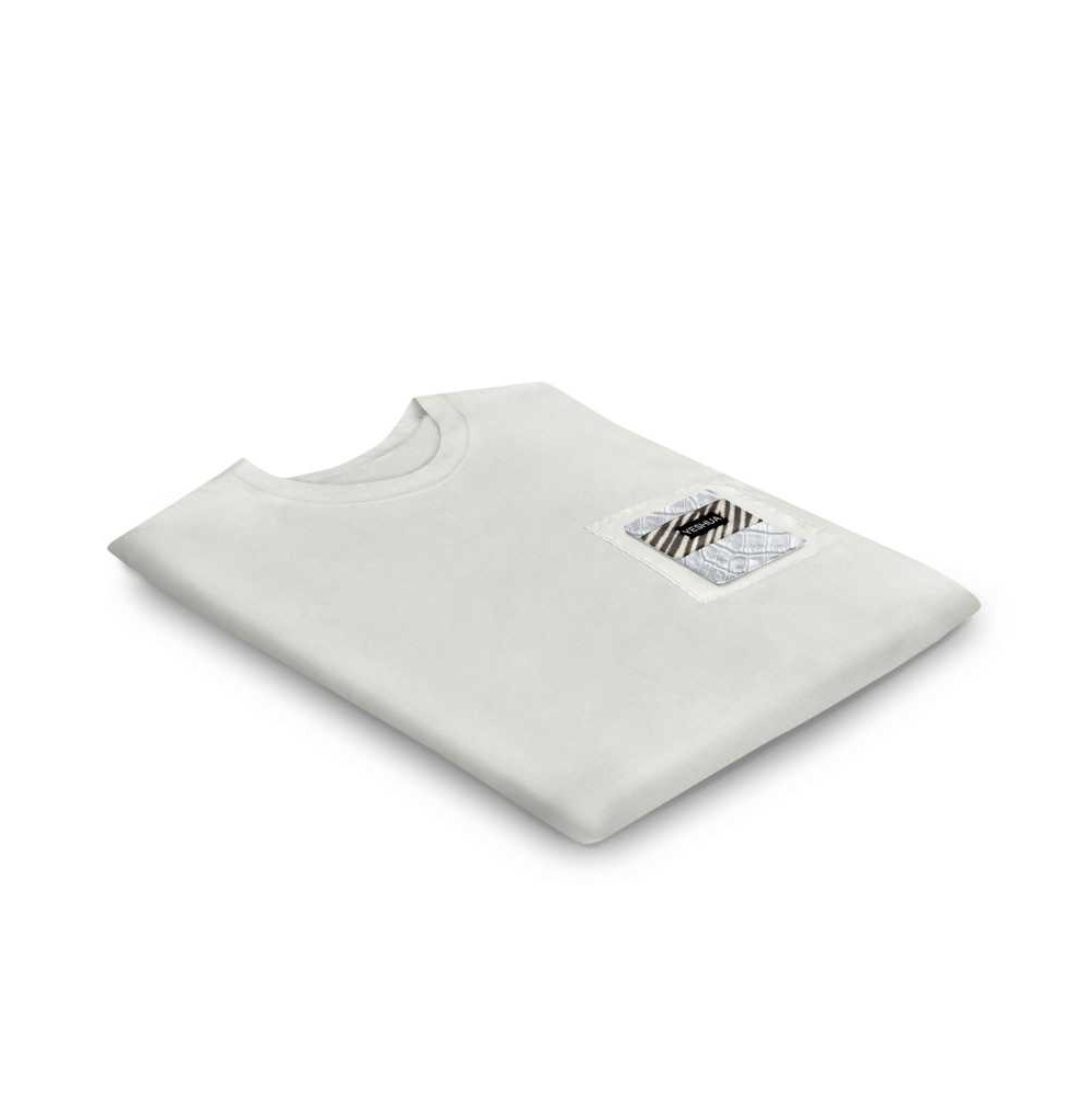 The YESHUA Silver Croc Stripe-Insert Tee