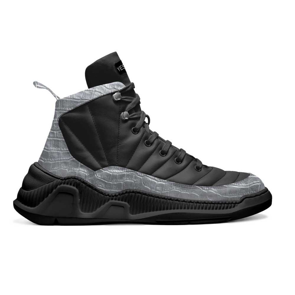 YESHUA Silver Croc Sneaker