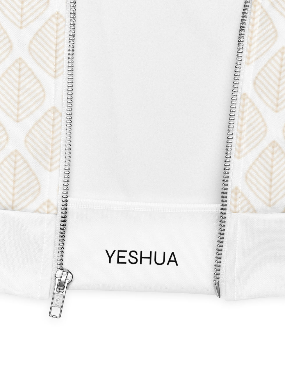 Paper Leaf Pattern Bomber Jacket