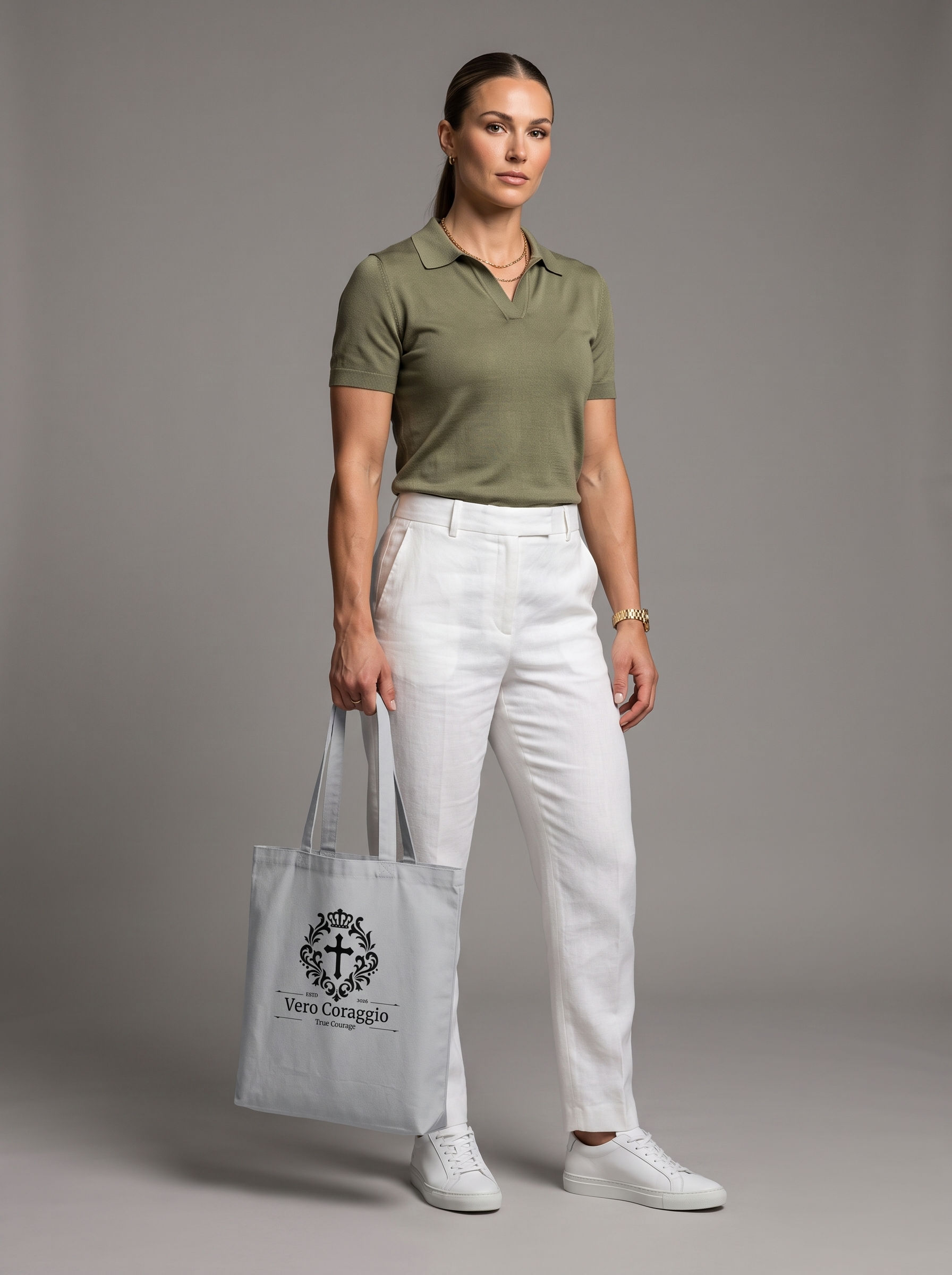 Vero Coraggio Cotton Colour Tote Bag