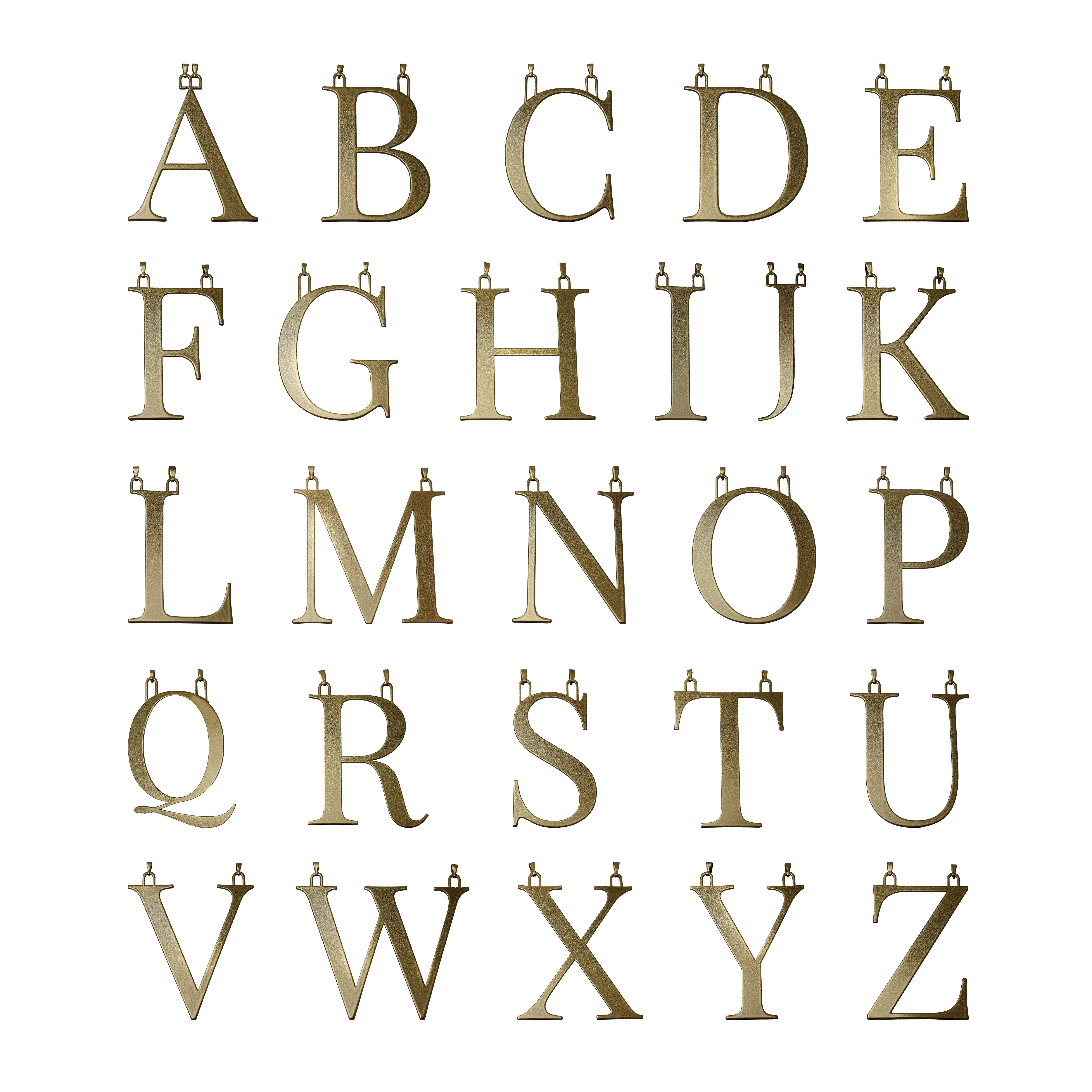 Alphabet Charms - Classic Serif