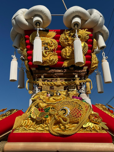 太鼓台の房を吊るす錺金具