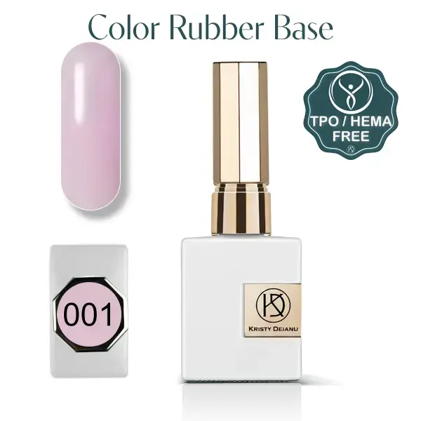 Rubber base rose pour ongle