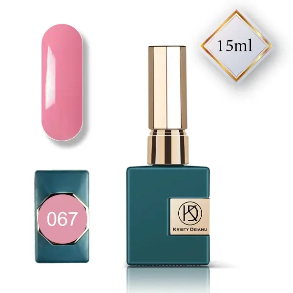 Vernis semi-permanent orange pour manucure russe et pose d'ongle