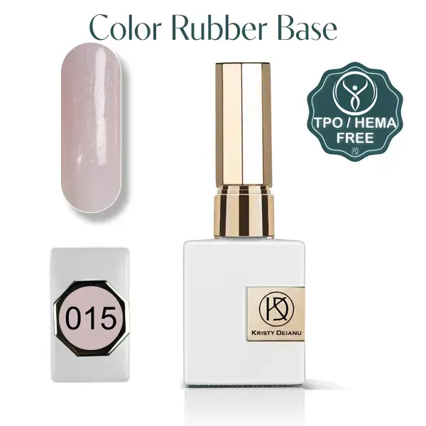 Rubber base rose pailleté pour ongle