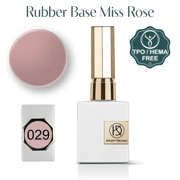 Rubber base rose pour ongle