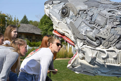 Plastic pollution at the forefront of Reiman Gardens sculptures