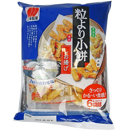 三幸製菓 - 粒より小餅(6袋入) 三幸製菓 粒より小餅 梅味 ( 5袋詰(80g)×2セット ) : 爽快