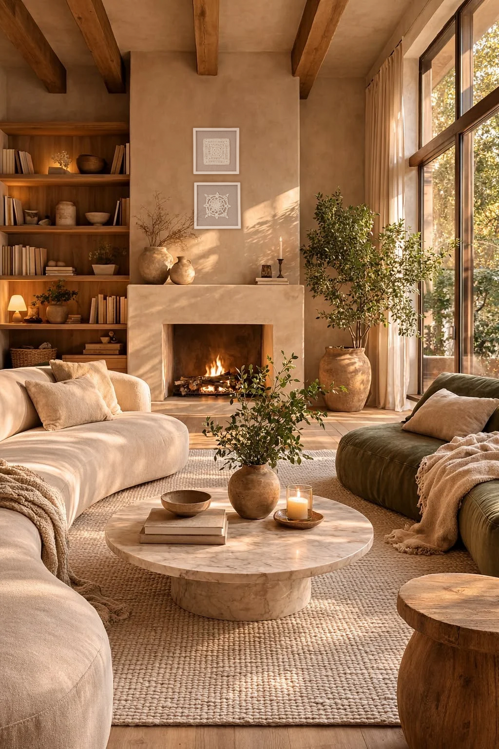 Décoration d'intérieure très chaleureuse