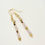 Miniature : Boucles d'Oreilles Te Quiero Quartz Rose Hématite doré 3cm
