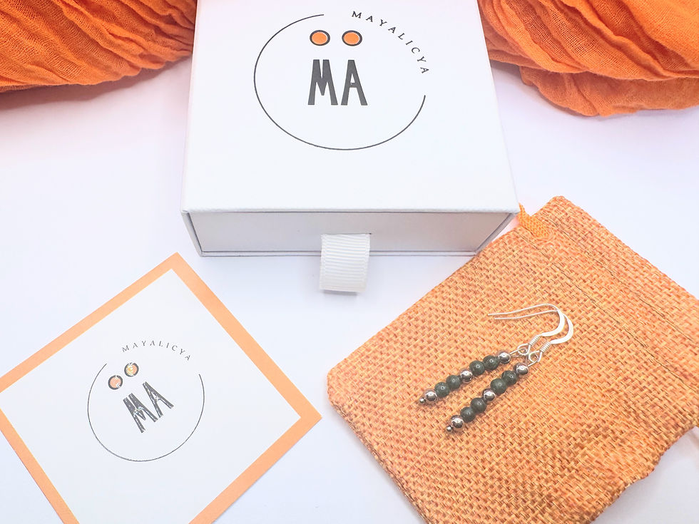 Miniaturbild: 🟢Les petites INDISPENSABLES argentées – Malachite & Argent 925