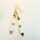 Miniature : Boucles d'Oreilles Te Quiero Bénitier Hématite doré 3cm