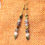 Miniature : Boucles d'Oreilles Te Quiero Agate de Botswana Hématite doré 3cm