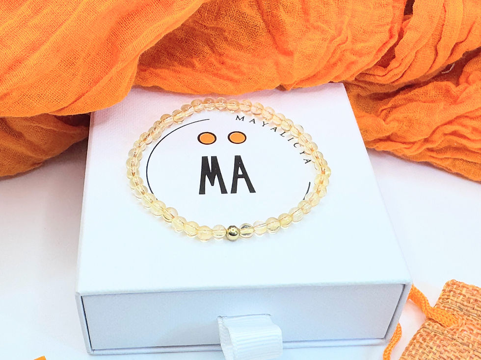 섬네일: Bracelet Le Citrine Doré