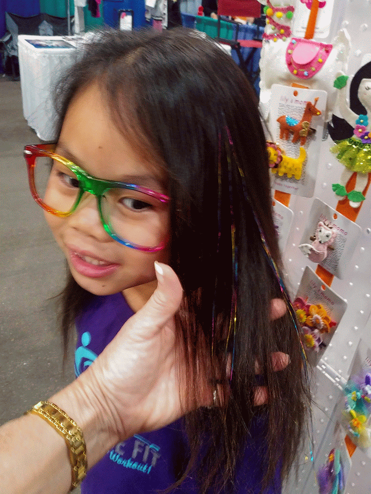 hair tinsel for little girls will not damage hair