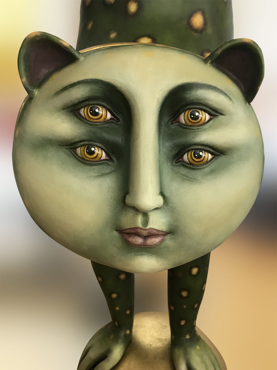 Image of restored Sergio Bustamante Equilibrist Leopard