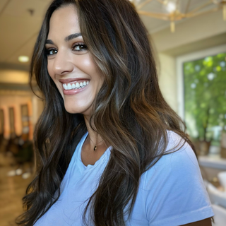 Dimensional brunette, gray blending, long lasting, healthy color, Andover, Ma