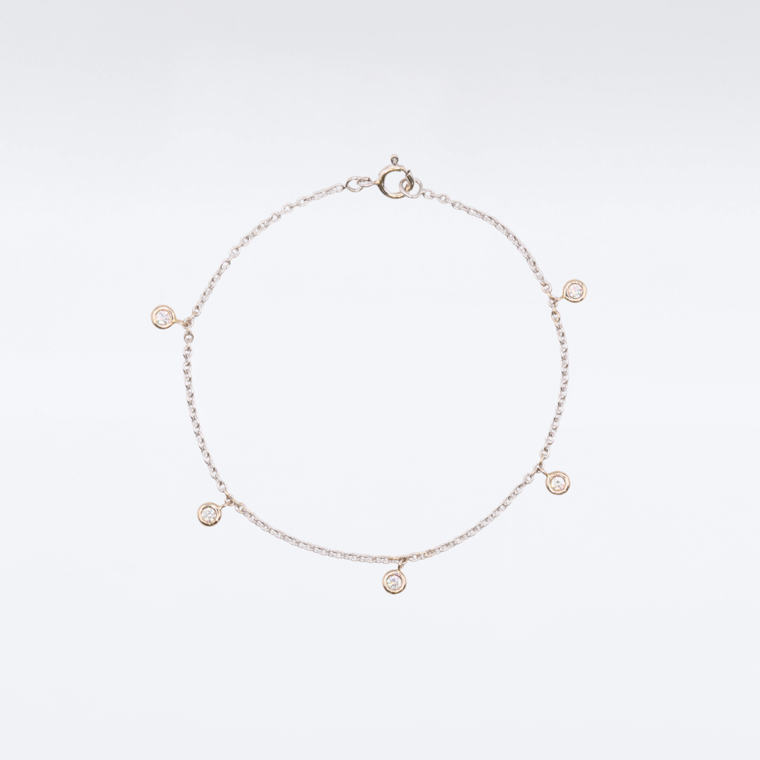 Armband aus Weißgold mit Diamanten