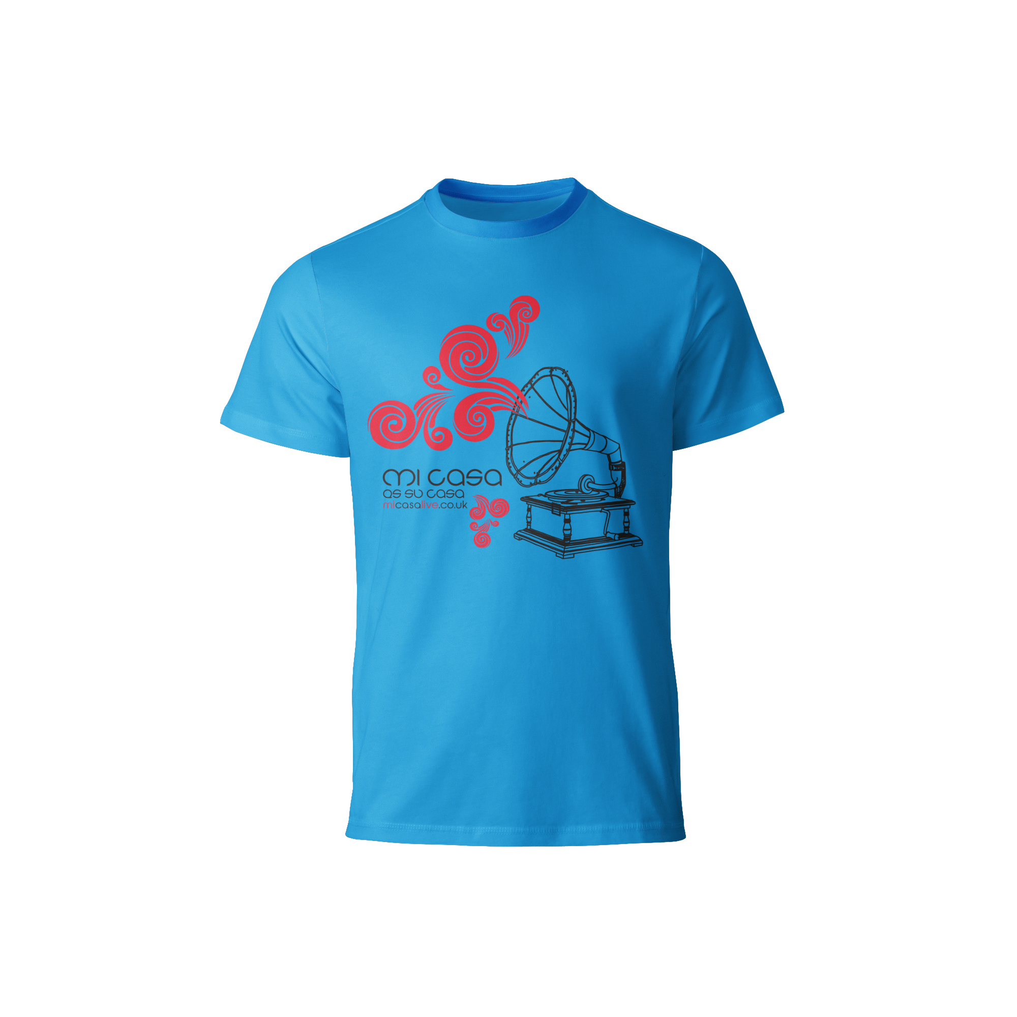 Mi Casa Alma T-Shirt (Blue, Black & Red)