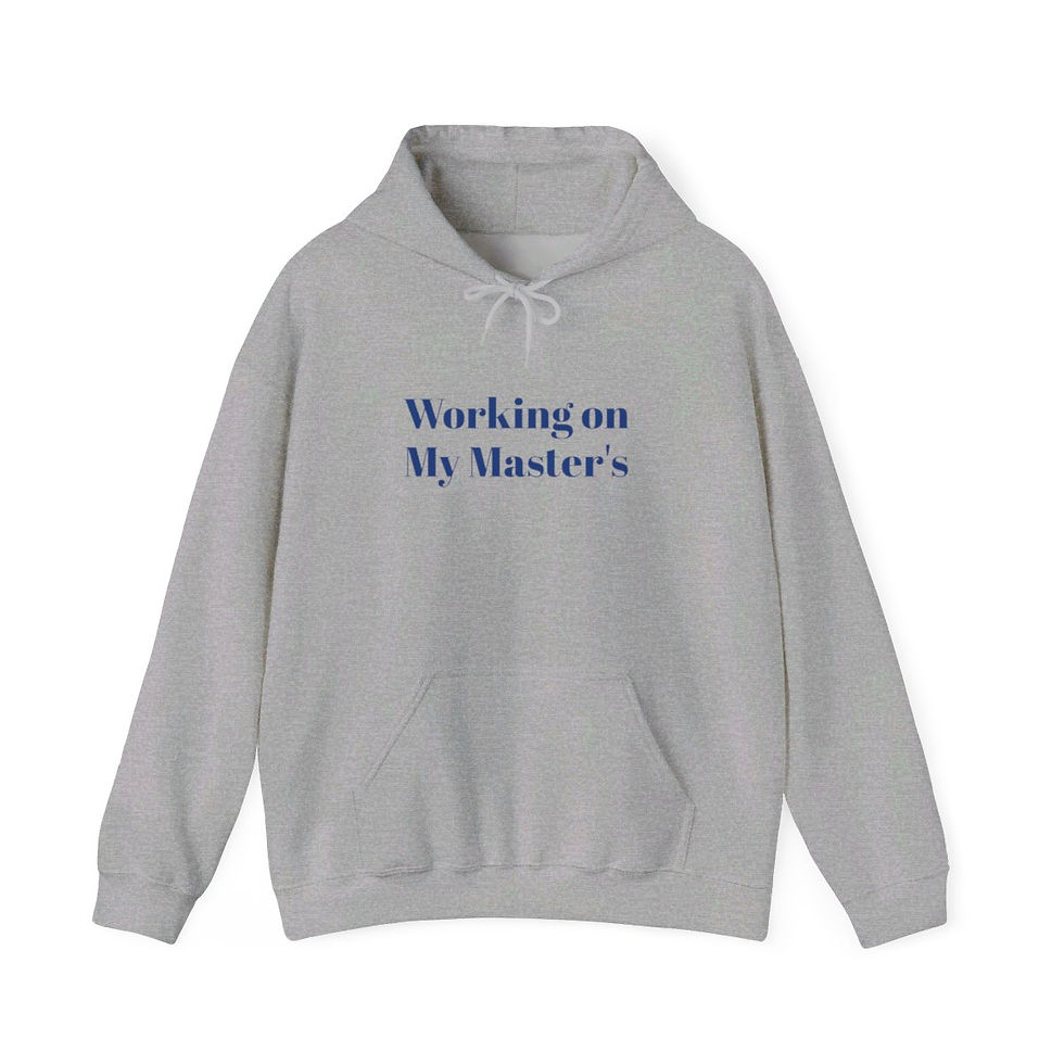Miniatura: Working on My Master’s Unisex Heavy Blend™ Hooded Sweatshirt