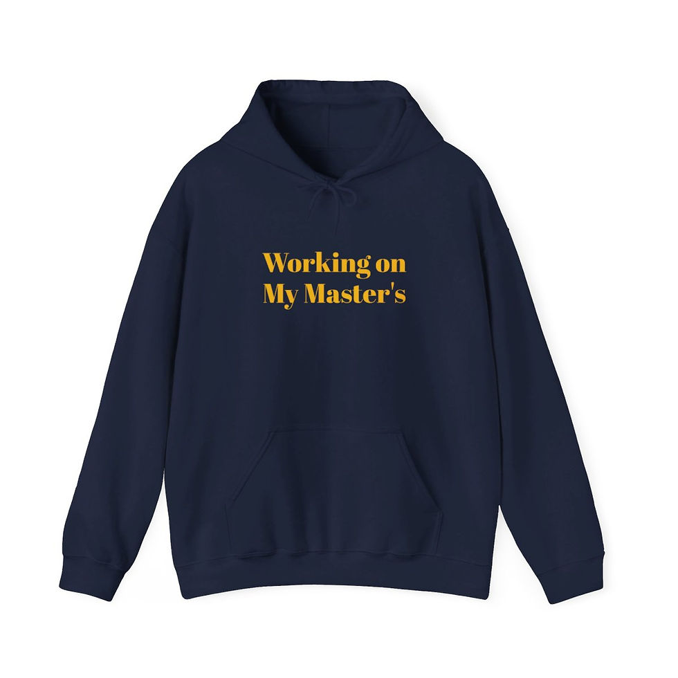 Miniatura: Working on My Master’s Unisex Heavy Blend™ Hooded Sweatshirt