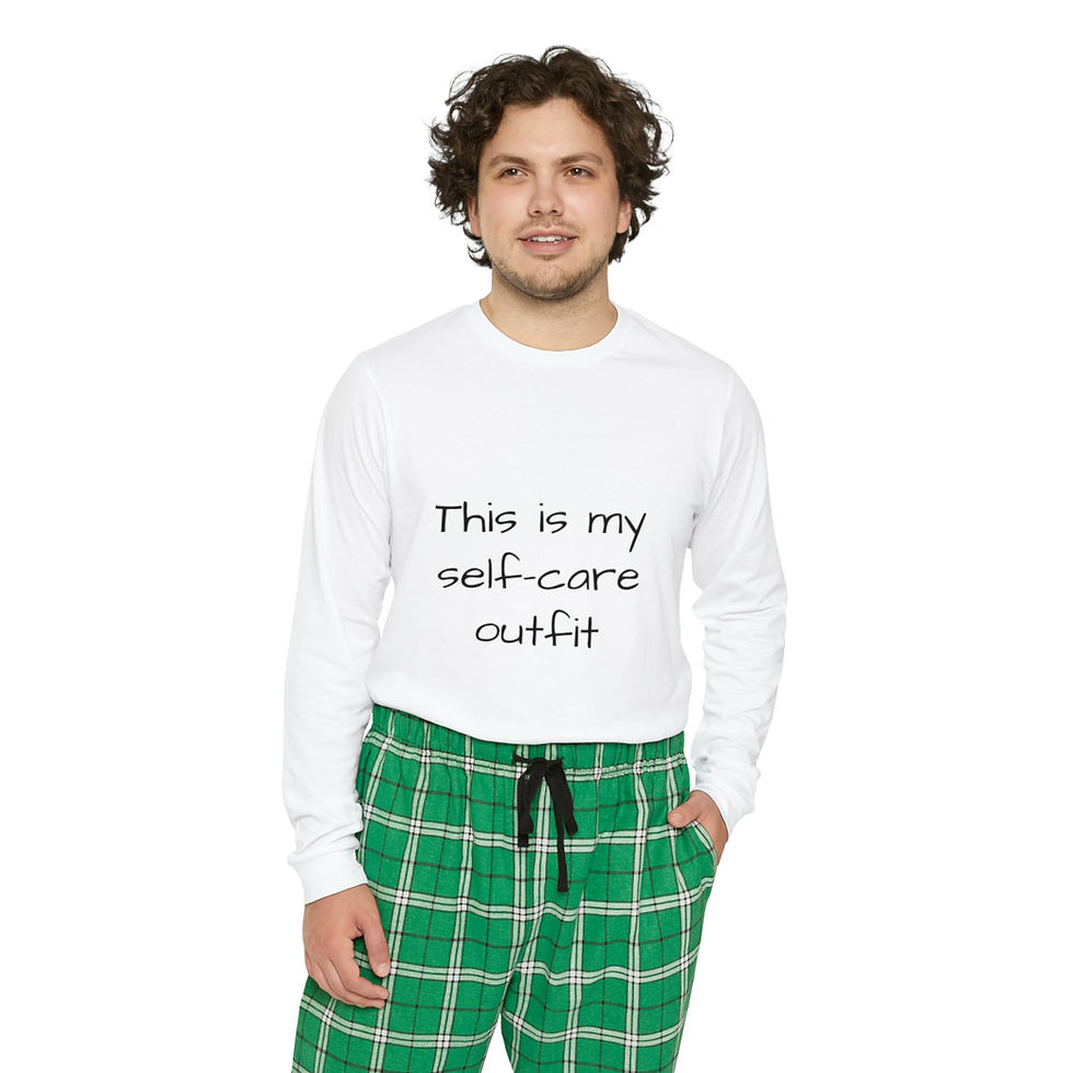 Thumbnail: Men's Long Sleeve Self-Care Pajama Set
