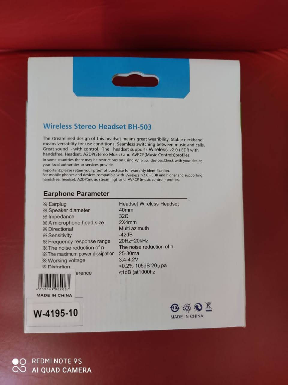 Miniatura: AURICULARES VINCHA BLUE SCENERY BH-503  BLUETOOTH  SE LE PUEDE CARGAR UNA TARJET