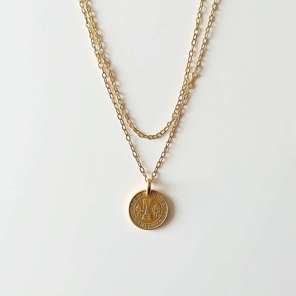Layered Coin Pendant