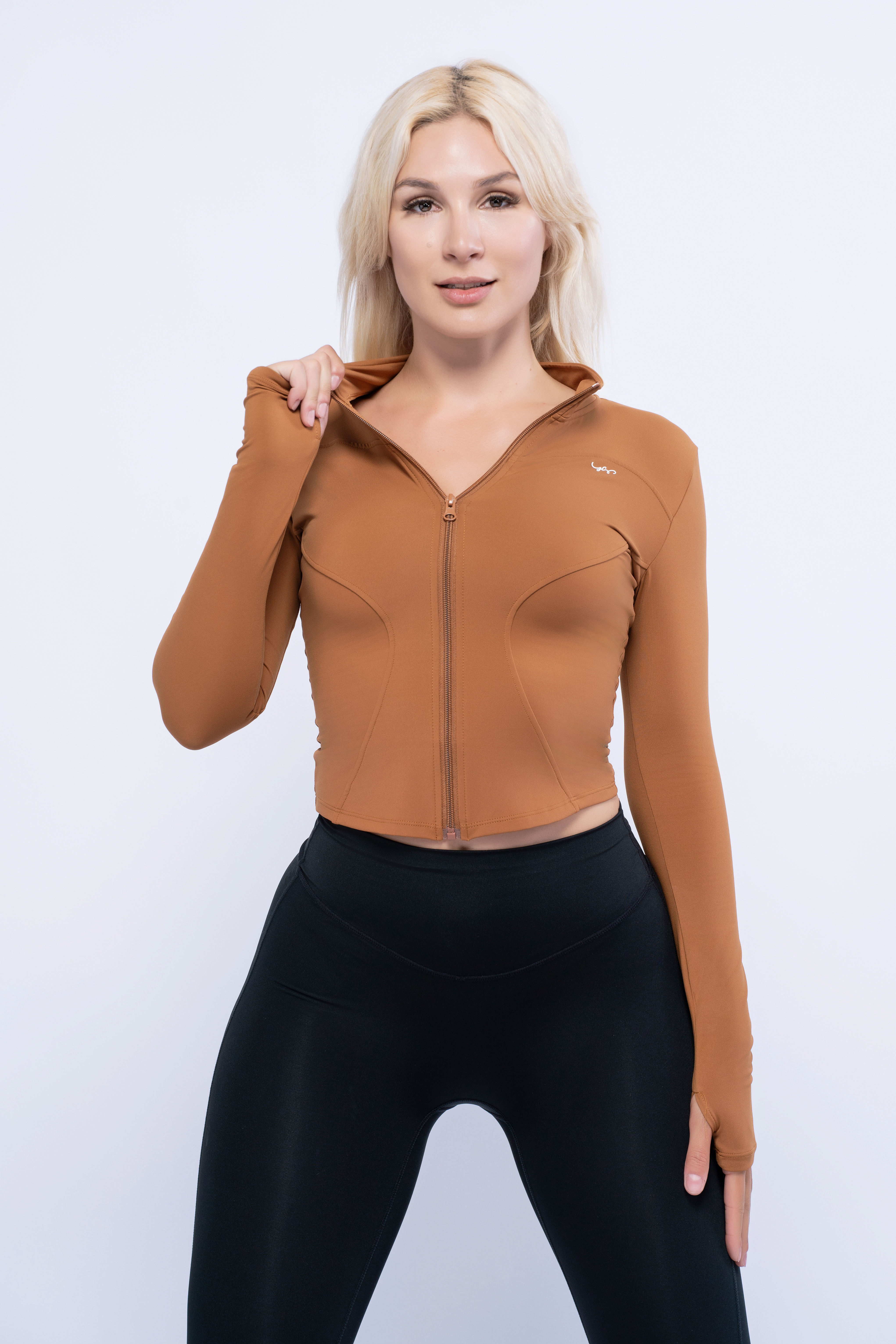 ZIP UP CROP JACKET