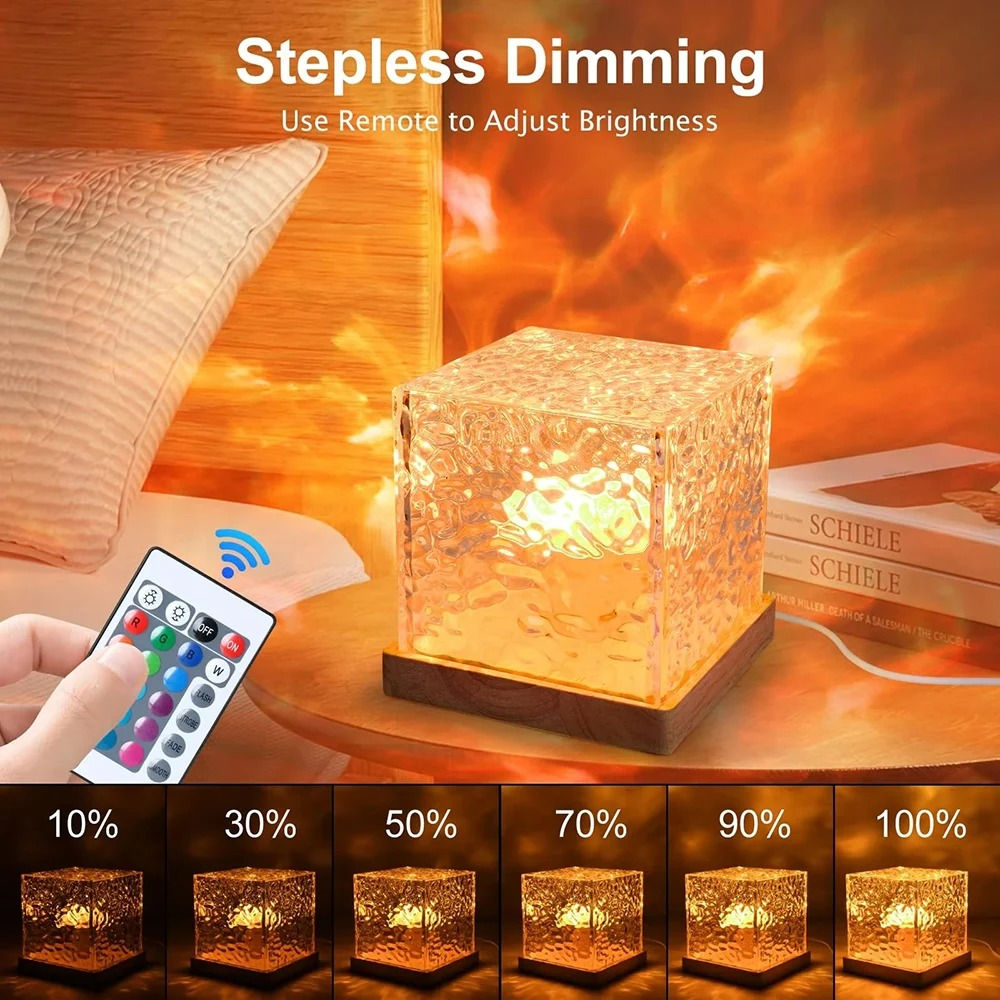 ReyAura RGB ocean wave night light with remote control