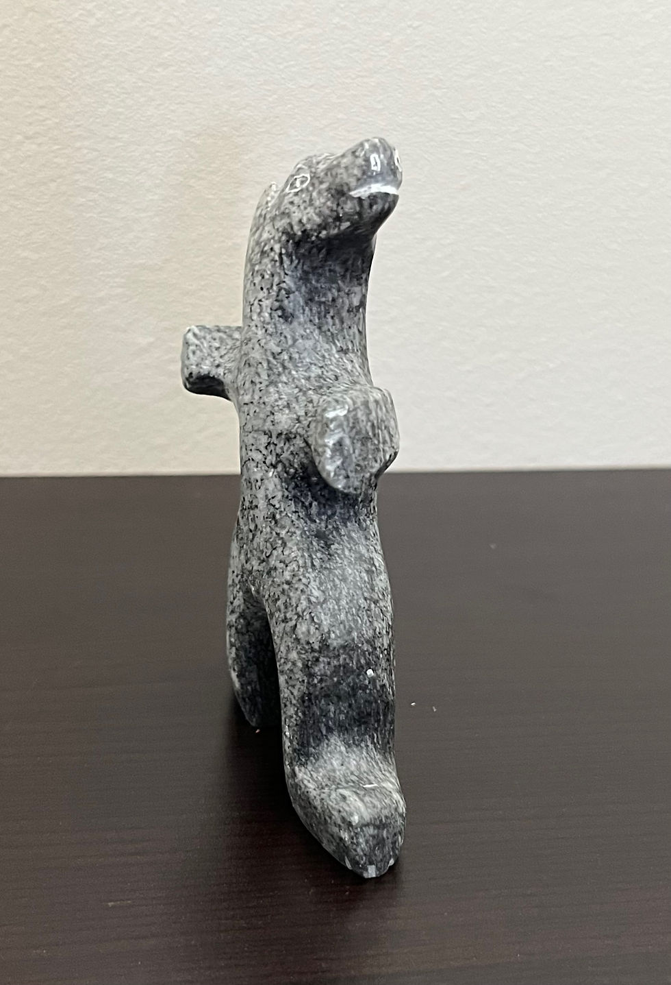 Thumbnail: Canadian Inuit George Arlook Dancing Bear Soapstone Sculpture Carving