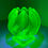 Thumbnail: Vintage 1930s Made in England Green Uranium UV Reactive Glass Rose Bowl Vase