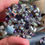 Thumbnail: Vintage Sherman Purple and Aurora Borealis Rhinestone Brooch and Earrings